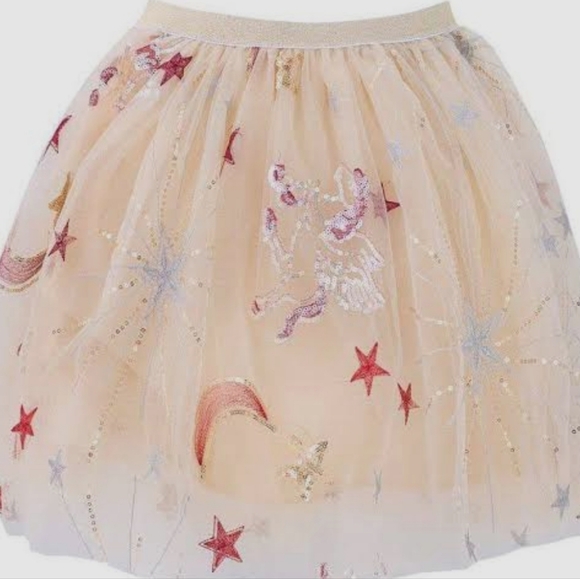NWT Lola + The Boys Golden Unicorn Sequin Tutu Size: 8 - Picture 1 of 6